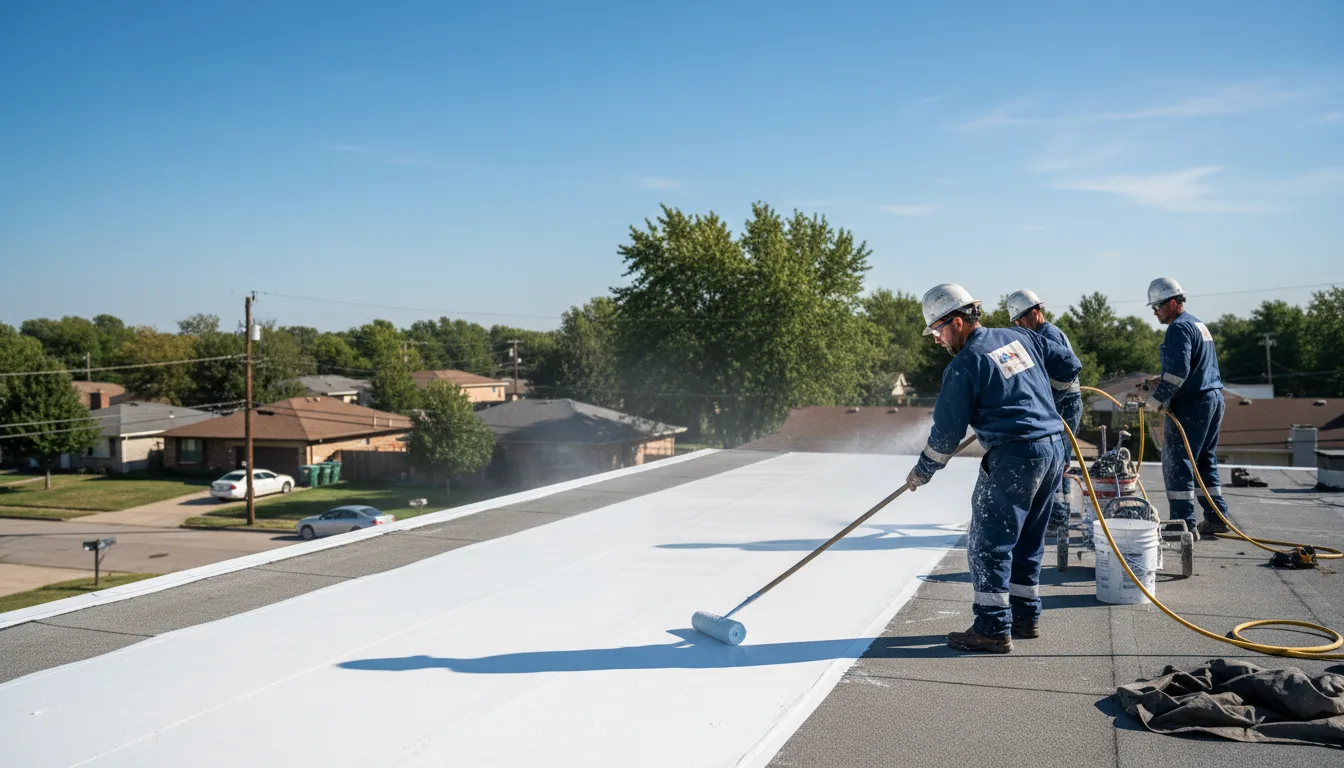 Commercial roof coating in Colmesneil, TX near me